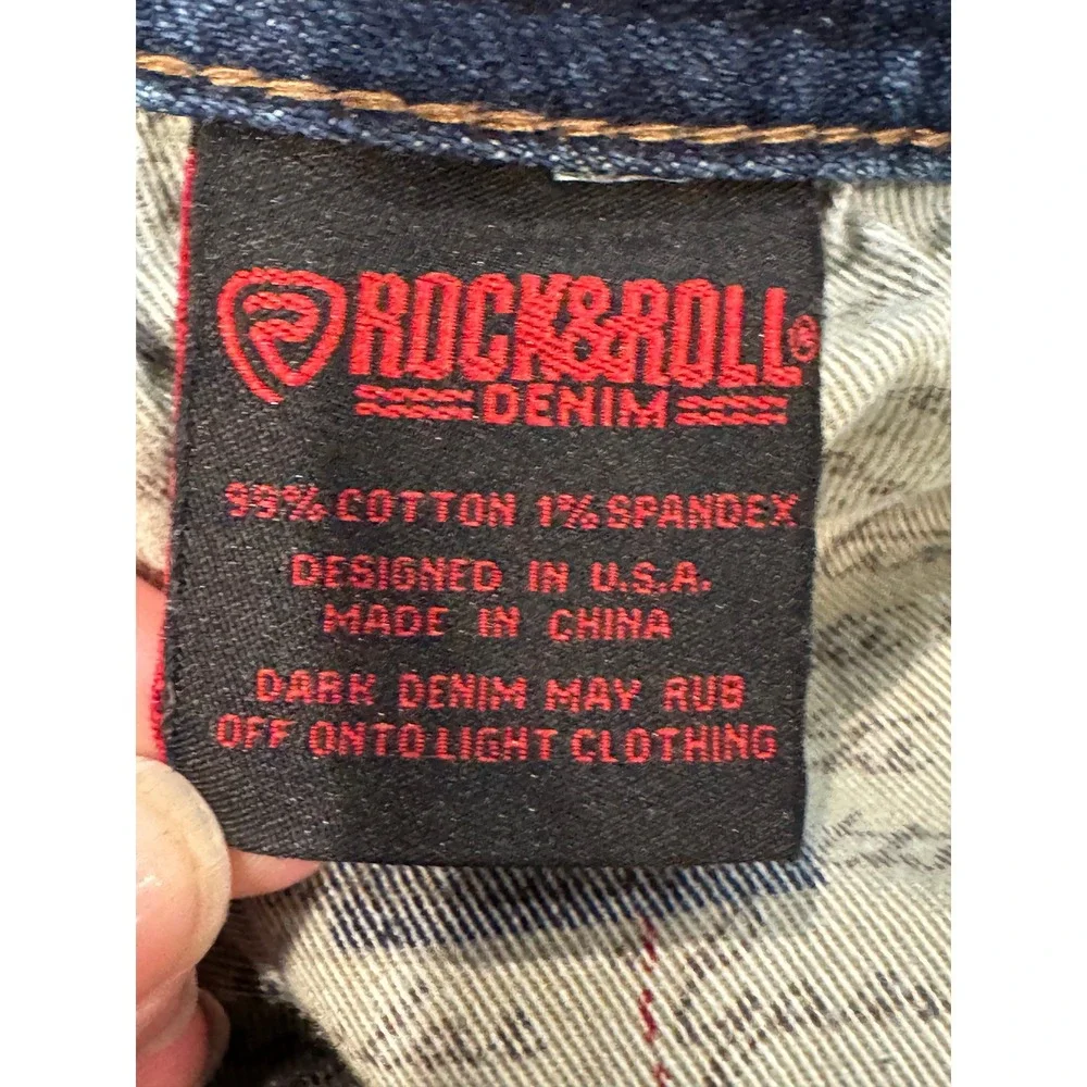 Rock & Roll Denim Jeans Double Barrel Relaxed Straight MOS6203 42x32 Vintage 46
